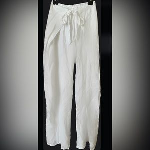 Flowy white pants